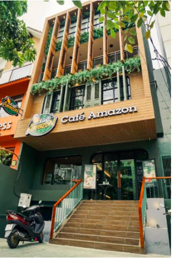 Cửa hàng đầu tiên của Café Amazon tại TP.HCM.