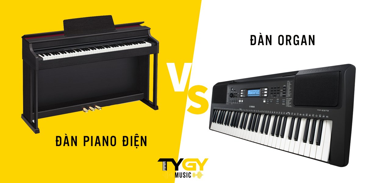 Đàn piano điện và đàn organ điện tử khác nhau như thế nào?